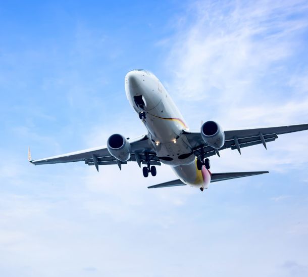 Flugzeug in der Luft