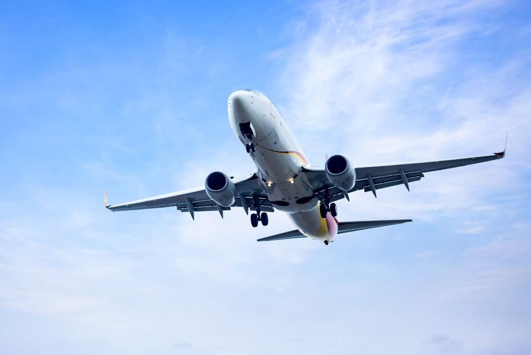 Flugzeug in der Luft