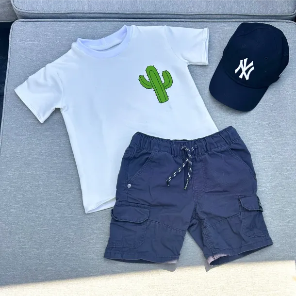 T-Shirt mit Kaktusprint