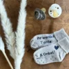 Baby-Socken Ihr werdet Tante und Onkel - Verkuendung von AK-MADEWITHLOVE