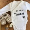Baby-Body Du wirst Tante - Schwangerschaftsverkuendung von AK-MADEWITHLOVE
