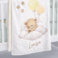 Babydecke Baer - Weiche Kuscheldecke fuer Babys von AK-MADEWITHLOVE