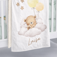 Babydecke Baer - Weiche Kuscheldecke fuer Babys von AK-MADEWITHLOVE