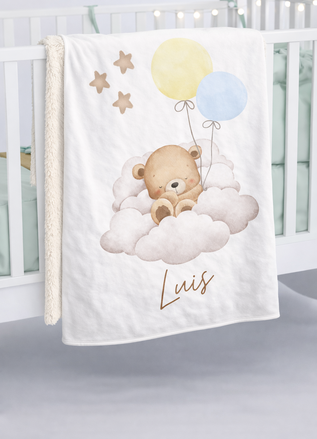 Babydecke Baer - Weiche Kuscheldecke fuer Babys von AK-MADEWITHLOVE