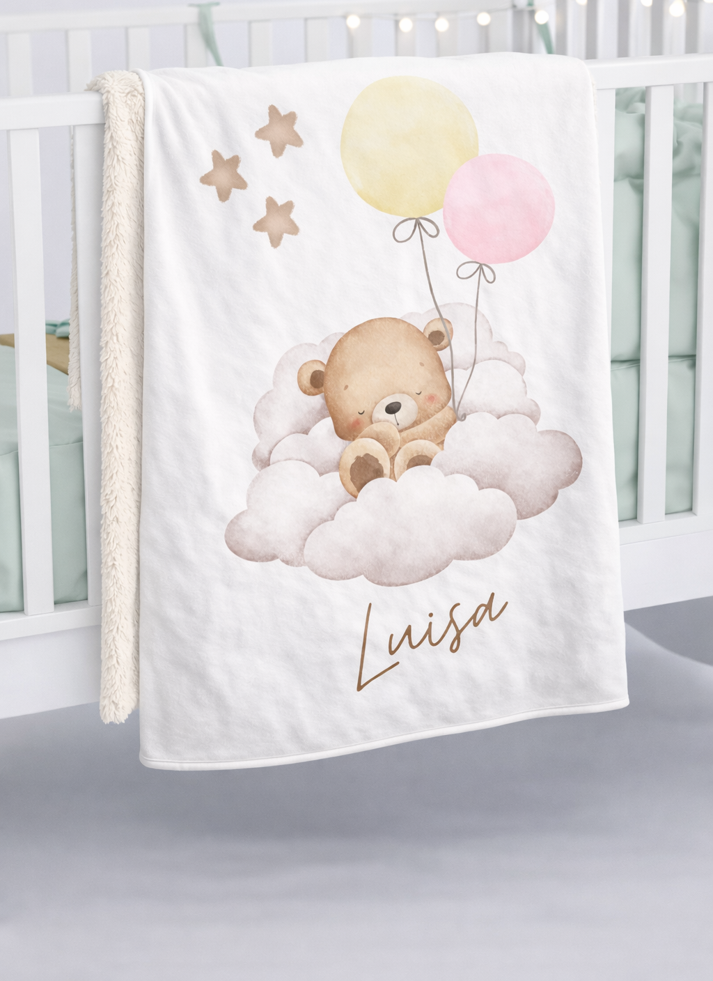 Babydecke Baer - Weiche Kuscheldecke fuer Babys von AK-MADEWITHLOVE