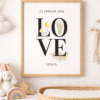Personalisiertes Kinderzimmer-Poster neutral von AK-MADEWITHLOVE