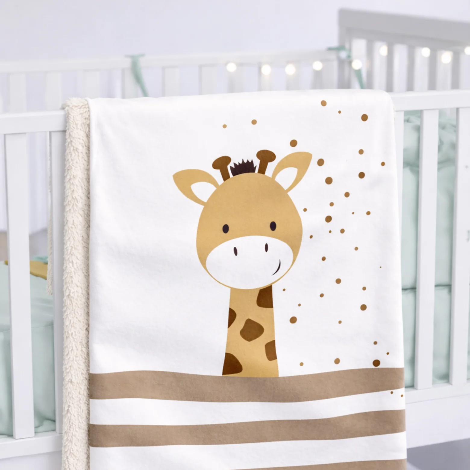 Babydecke Giraffe - Weiche Kuscheldecke fuer Babys von AK-MADEWITHLOVE