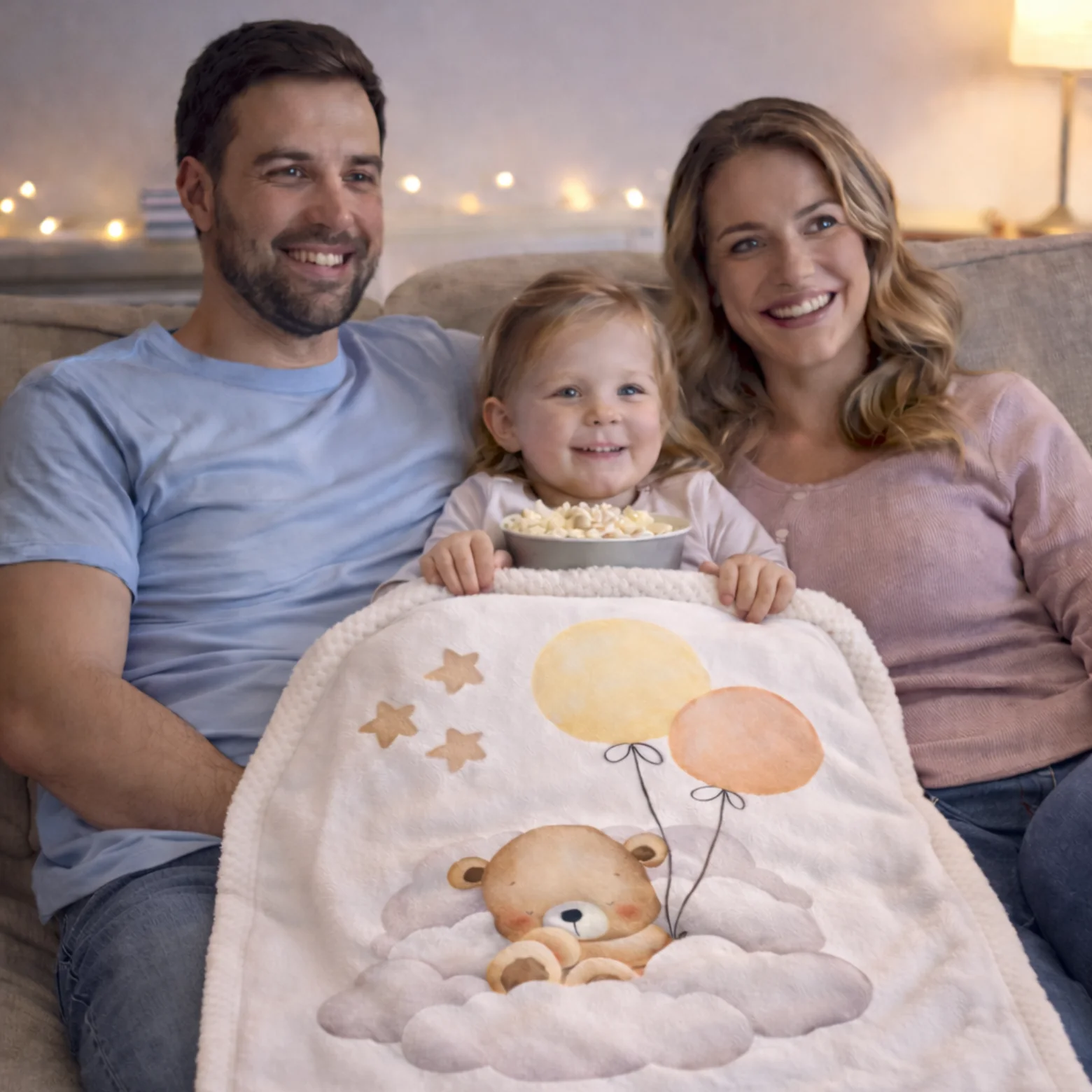 Babydecke Good Night - Weiche Kuscheldecke fuer Babys von AK-MADEWITHLOVE