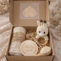 Baby Geschenkset Giraffe - Baby Geschenkset von AK-MADEWITHLOVE