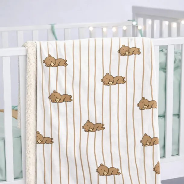 Babydecke Baer - Weiche Kuscheldecke fuer Babys von AK-MADEWITHLOVE