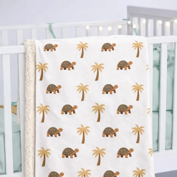 Babydecke Schildkroete - Weiche Kuscheldecke fuer Babys von AK-MADEWITHLOVE