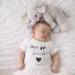 Baby-Body Unser Wunder - Geschenk zur Geburt von AK-MADEWITHLOVE