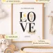 Personalisiertes Kinderzimmer-Poster Love von AK-MADEWITHLOVE